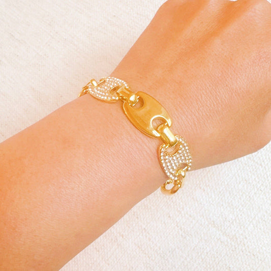 Majestic Paved Bit Bracelet - Jolie Femme Boutique