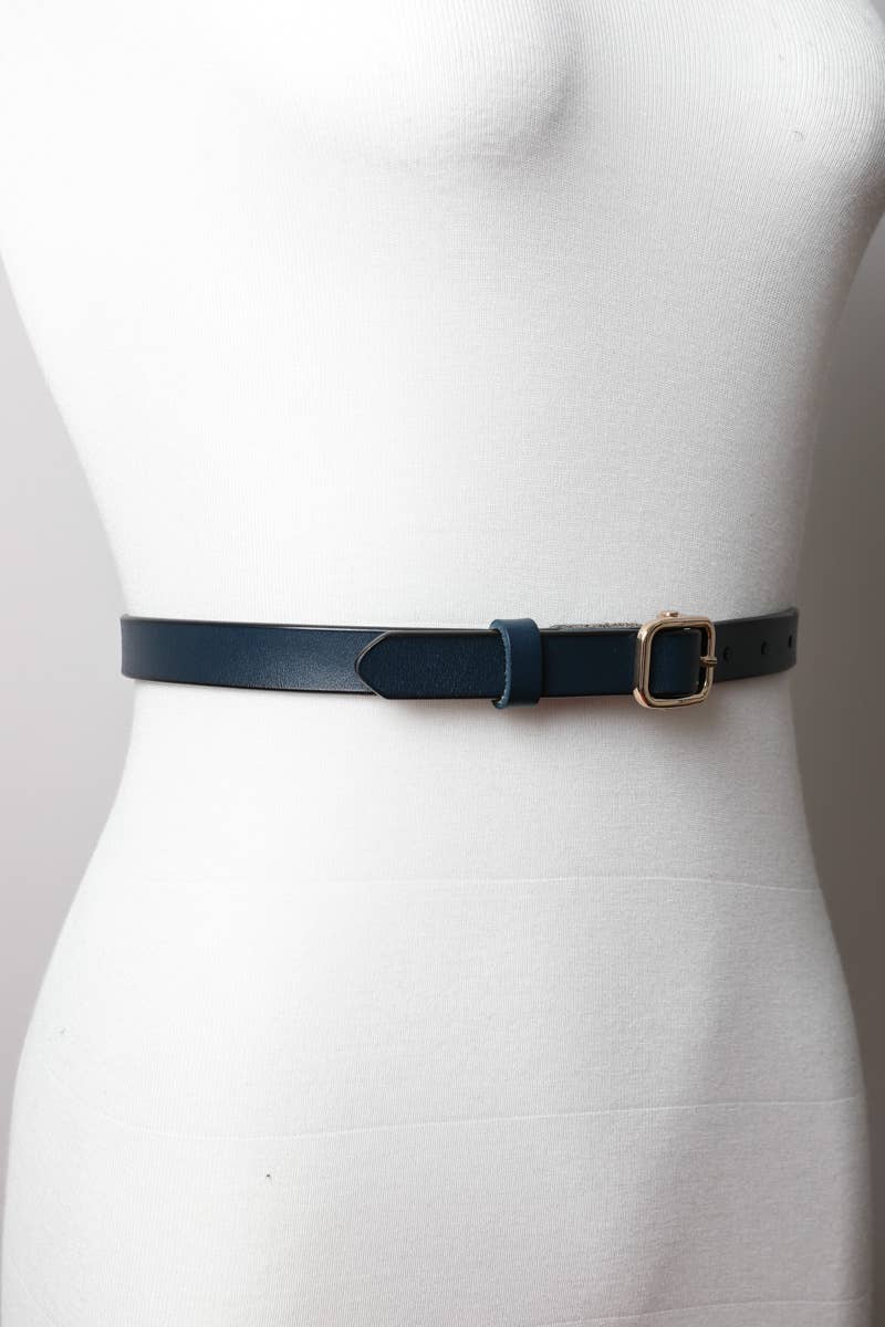 Skinny Leather Belt - Jolie Femme Boutique